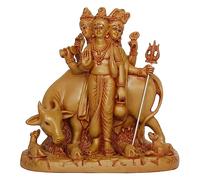 ARTVARKO Lord Dattatreya Polyresin Idol Bhagwan Datta Murti Statue for Home Pooja Office Decor Trimurti Bhagwan Sculpture 6.5 Inch