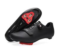 ARTVEP Mens Cycling Shoes Womens,Mountain Road Bikes Shoes Compatible Installation SPD/SPDSL/Look Delta/KEO Cleats,Indoor Cycling Shoes Compatible with Peloton Bike Shoes All Black Size UK 4
