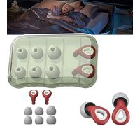 Artvive Snoring Silence Earplugs, 8 Attachments, Artvive Motorcycle Earplugs, Suitable for Swimming, Strong Waterproof, Ensure a Quiet Learning and Work Environment (Red Wine)