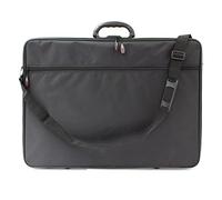 Artway A2 Art Portfolio Case - Art Storage Folder with Carry Handle/Shoulder Strap, Internal/External Pockets and Internal Securing Strap (No Rings) - Black