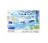 Artway A3 Acrylic Pad, 20 Sheets, 400gsm, Pre-Primed Canvas-Feel Paper