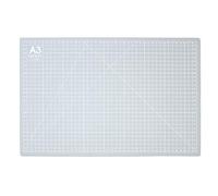 Artway A3 Cutting Mat - Self Healing - Double Sided - Grid Markings in Centimetres/Inches, Grey