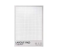 Artway - A3 Layout Pad - 60gsm - Acid-Free, Bleed-Resistant Paper - With Layout Grid - 35 Sheets