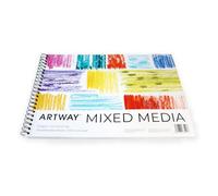 Artway A3 Mixed Media Pad, Spiral Bound, 250gsm Heavyweight Cartridge Paper
