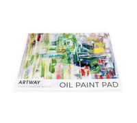 Artway A3 Oil Painting Paper Pad, 12 Sheets 300gsm, Pre-Primed Canvas-Feel