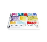Artway A4 Mixed Media Pad, Spiral Bound, 250gsm Heavyweight Cartridge Paper