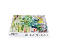 Artway A4 Oil Painting Paper Pad, 12 Sheets 300gsm, Pre-Primed Canvas-Feel