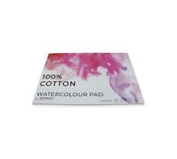 Artway A4 Watercolour Pad - Cold Pressed Watercolour Paper - 300gsm - 100% Cotton - 12 Sheets, White
