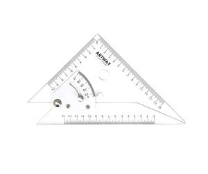 Artway Adjustable Set Square - 20cm - Acrylic (Design May Vary), Black (only for the carrying bag)