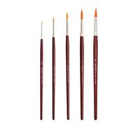 Artway Brush Set x 5 - Round Synthetic Fine Point
