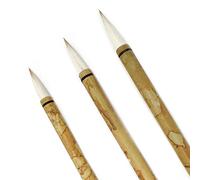 Artway Chinese Brush Set x 3 - Small, Medium & Large, Bamboo
