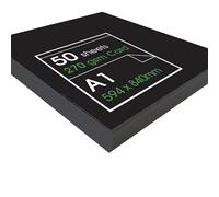 Artway Enviro - Recycled A1 Black Card - Ideal for Presentation, Display, Mounting, Drawing and Illustration - 270gsm - A1 (50 Sheets)