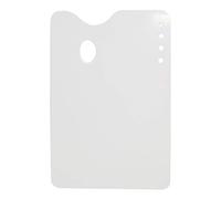 Artway Flat Rectangular Paint Palette - 350mm x 235mm - Plastic Painting Palette for Watercolour, Gouache, Oil and Acrylic Paints - White