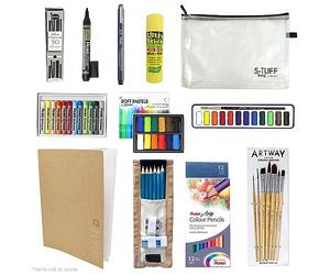 Artway GCSE & A-Level Course Art Kit - Back to School Art Supplies - Ideal Set for GCSE & A-Level Students
