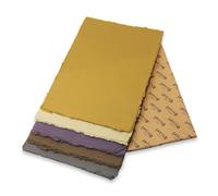 Artway Indigo - A4 Cotton Rag Paper - Coloured Handmade Paper/100% Cotton - 220gsm to 250gsm Smooth Texture - A4 Mixed Pack of 5 Colours x 25 Sheets