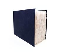 Artway Indigo - Cotton Rag Paper Sketchbook - A4 Landscape - 70 Sides/35 Pages of 250gsm Mid Texture 100% Cotton Rag Paper - 100% Handmade