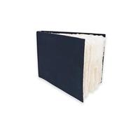 Artway Indigo - Cotton Rag Paper Sketchbook - A5 Landscape - 70 Sides/35 Pages of 250gsm Mid Texture 100% Cotton Rag Paper - 100% Handmade