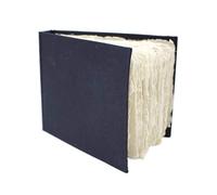 Artway Indigo - Cotton Rag Paper Sketchbook - A6 Landscape - 70 Sides/35 Pages of 250gsm Mid Texture 100% Cotton Rag Paper - 100% Handmade