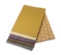 Artway Indigo - A4 Cotton Rag Paper - Coloured Handmade Paper/100% Cotton - 220gsm to 250gsm Smooth Texture - A4 Mixed Pack of 5 Colours x 25 Sheets