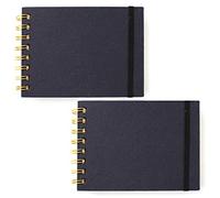 Artway Indigo Handmade Spiral Bound A6 Sketchbook - Landscape Twin Pack - 150gsm - 48 sheets/96 sides