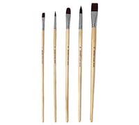 Artway Long Handle Synthetic Artist Paintbrush Set (5pc Mixed)