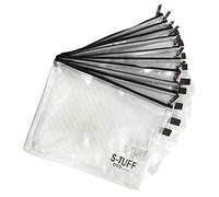 Artway Oversized A4 S-Tuff Bag - 38cm x 28cm - Pack of 10 Strong Zip Mesh Art Storage Bags