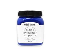 Artway Premium Block Printing Ink - 250ml - Blue - Ideal for Relief, Block and Lino Printmaking