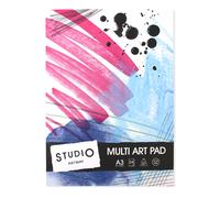 Artway Studio A3 Mixed Media Pad (Multi Art Pad) - Ideal for Multimedia Applications - 240gsm Mixed Media Paper - 48 Sides/24 Sheets