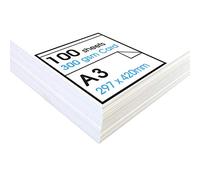 Artway Studio - A3 ‘High’ White Card - Ideal for Presentation, Display, Mounting and Card Stock - 300gsm - A3 (100 Sheets)