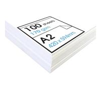 Artway Studio - Acid Free A2 Cartridge Paper for Drawing - Ideal for Dry Art Applications - 170gsm - A2 (100 Sheets), Off-White
