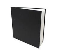 Artway Studio - Casebound Square Sketchbook - 195mm - 92 Sides/46 Pages of 170gsm Cartridge Paper - Black Hardback Sketchbook