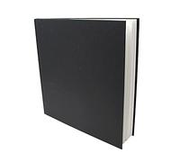 Artway Studio - Casebound Square Sketchbook - 285mm - 92 Sides/46 Pages of 170gsm Cartridge Paper - Black Hardback Sketchbook