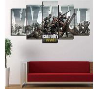 Artwcm Call of Duty WWII 5PCS Oil Paintings Modern Canvas Prints Artwork Printed on Canvas Wall Art for Home Office Decorations-230 (Unframed)-Unframed