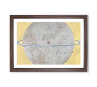 Artwork 2 by Hilma Af Klint Framed Print | A2 Walnut Framed Wall Art | Ready to Hang | Modern Nature Picture | Living Room Bedroom Lounge Office