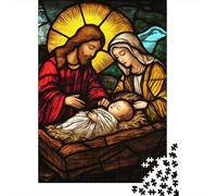 Artwork The Birth of Jesus Puzzle Fun Activity for at Home Premium Cardboard Jigsaw Puzzle for Adults Teen 1000pcs (38x26cm)