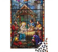 Artwork The Birth of Jesus Puzzle Stress Reliever 100% Recycled Cardboard Jigsaw Puzzle for Adult Children Unique Gift 1000pcs (38x26cm)
