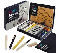 Artworx Calligraphy Pen Set - With Guide Book and Practice Paper - Caligraphy Beginners Set - Art and Crafts For Adults