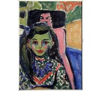 ARTXLXXBN Famous Art Print Poster Vintage Wall Art Berlin Street Scene by Oil on Canvas by Ernst Ludwig Kirchner Canvas Art Poster for Home Decor 60x90cm