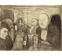 ARTXLXXBN Famous Art Print Poster Vintage Wall Art Christiana Boheme Ii by Edvard Munch Canvas Art Poster for Home Decor 60x90cm