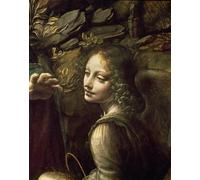 ARTXLXXBN Famous Art Print Poster Vintage Wall Art Detail of the Angel From the Virgin of the Rocks by Leonardo Da Vinci Canvas Art Poster for Home Decor 60x90cm