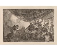 ARTXLXXBN Famous Art Print Poster Vintage Wall Art Disparate Claro Clear Folly by Francisco De Goya Canvas Art Poster for Home Decor 60x90cm
