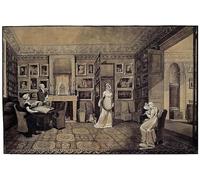 ARTXLXXBN Famous Art Print Poster Vintage Wall Art Drawing Room in the Baryatinsky House in Altona by Elisabeth Louise Vigee Lebrun Canvas Art Poster for Home Decor 60x90cm