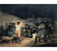ARTXLXXBN Famous Art Print Poster Vintage Wall Art Execution of the Defenders of Madrid Rd May by Francisco De Goya Canvas Art Poster for Home Decor 60x90cm