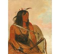 ARTXLXXBN Famous Art Print Poster Vintage Wall Art He Who Carries a Animal a Distinguished Brave by George Catlin Canvas Art Poster for Home Decor 60x90cm