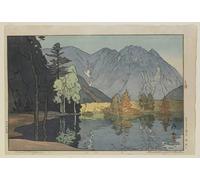 ARTXLXXBN Famous Art Print Poster Vintage Wall Art Hodakayama From the Series Twelve Scenes in the Japan Alps by Hiroshi Yoshida Canvas Art Poster for Home Decor 60x90cm
