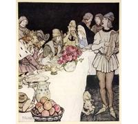 ARTXLXXBN Famous Art Print Poster Vintage Wall Art How At a Great Fest That King Mark Made Came Eliot the Harper by Arthur Rackham Canvas Art Poster for Home Decor 60x90cm