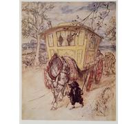 ARTXLXXBN Famous Art Print Poster Vintage Wall Art It Was a Golden Afternoon the Smell of the Dust They Kicked Up Was Rich by Arthur Rackham Canvas Art Poster for Home Decor 60x90cm