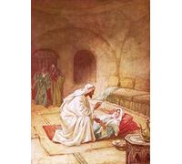 ARTXLXXBN Famous Art Print Poster Vintage Wall Art Jesus Reviving Jairus's Daughter by William Brassey Hole Canvas Art Poster for Home Decor 60x90cm