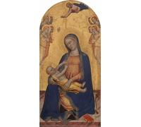 ARTXLXXBN Famous Art Print Poster Vintage Wall Art Lady and Child with God the Father Blessing and Angels Canvas Art Poster for Home Decor 60x90cm