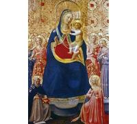 ARTXLXXBN Famous Art Print Poster Vintage Wall Art Lady and Child with Saints by Fra Angelico Canvas Art Poster for Home Decor 60x90cm